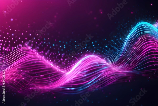 Obraz visualization of wave particle, -Generative Ai