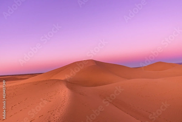 Obraz Sahara sand dunes at sunset