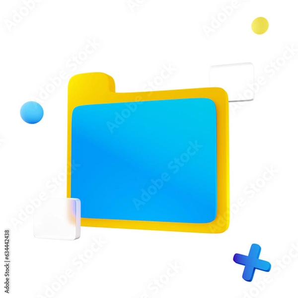 Obraz Digitally - 3D Device, Tools, and Digital Work Stuff Icon