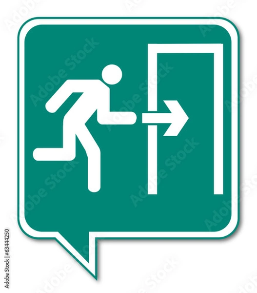 Obraz Logo sortie de secours.