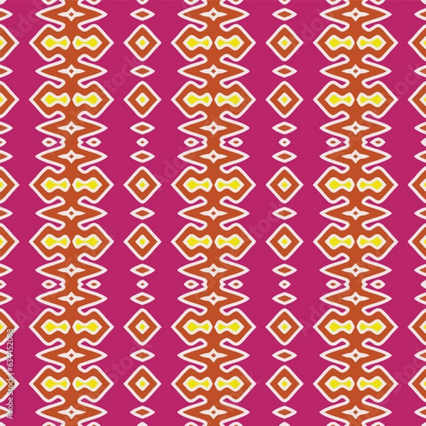 Fototapeta Abstract ethnic rug ornamental pattern.Perfect for fashion, textile design, cute themed fabric, on wall paper, wrapping paper and home decor