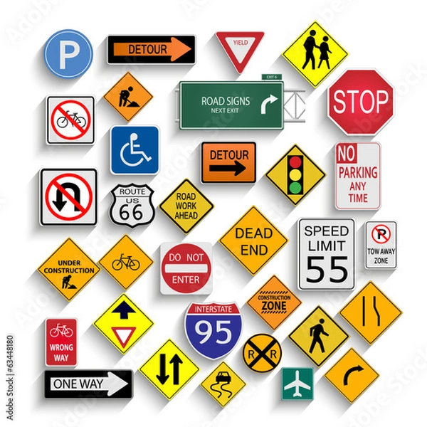 Obraz Znaki drogowe