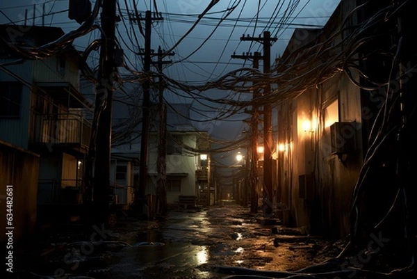 Obraz Electricity in the streets