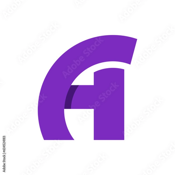 Obraz Monogram design vector logo. Monogram initial letter mark A logo design. Monogram design vector logo. Monogram initial letter mark A logo design simple A monogram