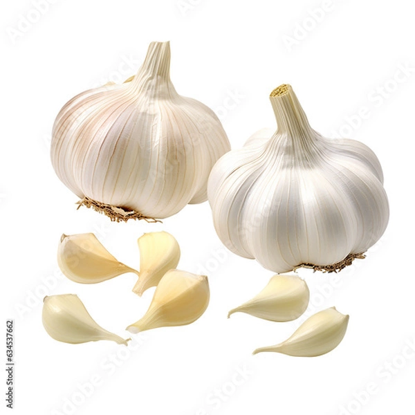 Obraz garlic isolated on white