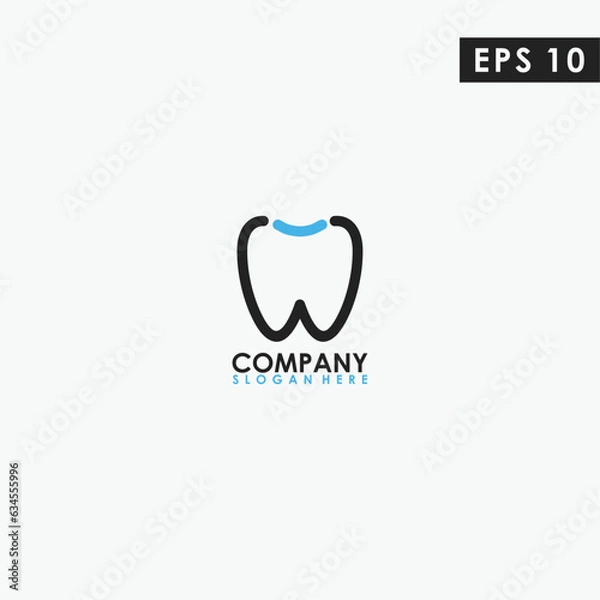 Fototapeta Abstract Tooth Logo Design Vector Template. Modern Design. Vector Illustration