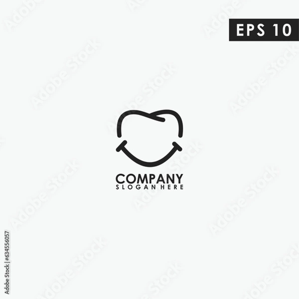 Fototapeta Abstract Tooth Logo Design Vector Template. Modern Design. Vector Illustration