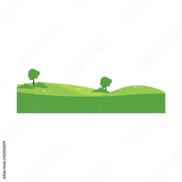 Fototapeta Green Field Vector