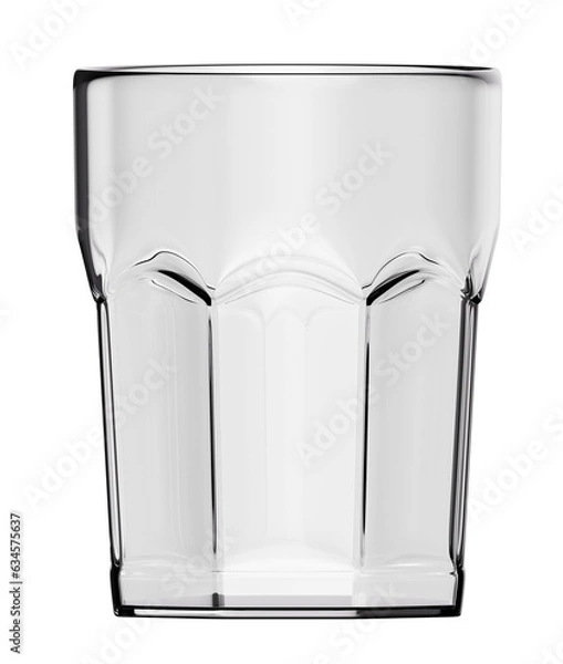 Obraz Rock glass on isolated background. 3d rendering