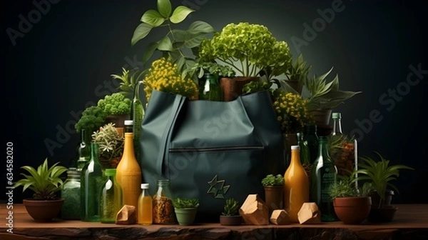 Obraz Packaging for a Greener Tomorrow: 3D Insights into Eco-Friendly Technologies