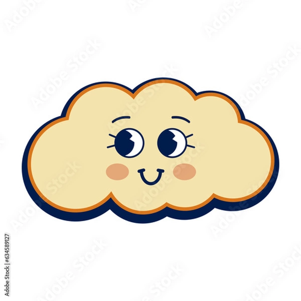Obraz Retro Cloud Character