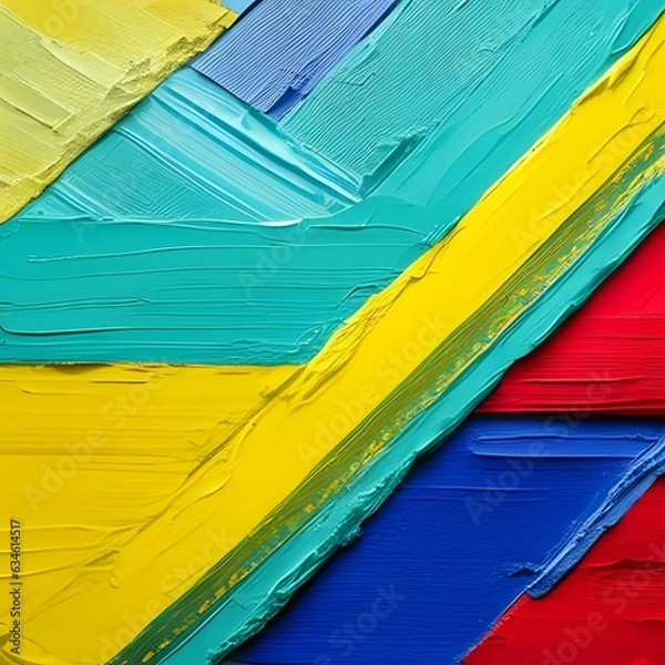 Obraz カラフルなテクスチャ（色彩鮮やかなペイント・ペンキ）I