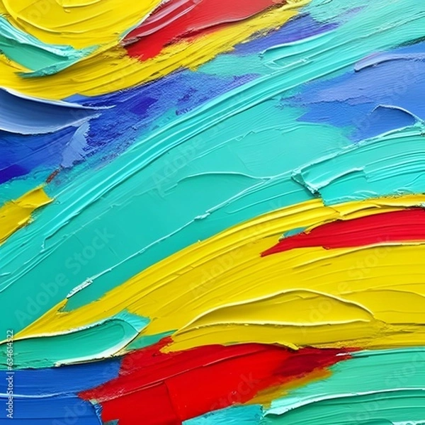 Obraz カラフルなテクスチャ（色彩鮮やかなペイント・ペンキ）J