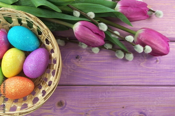 Obraz pisanki wielkanocne