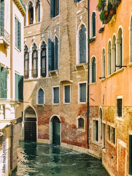 Obraz Houses and streets of the historical part of Venice.