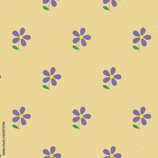 Fototapeta seamless pattern with flowers