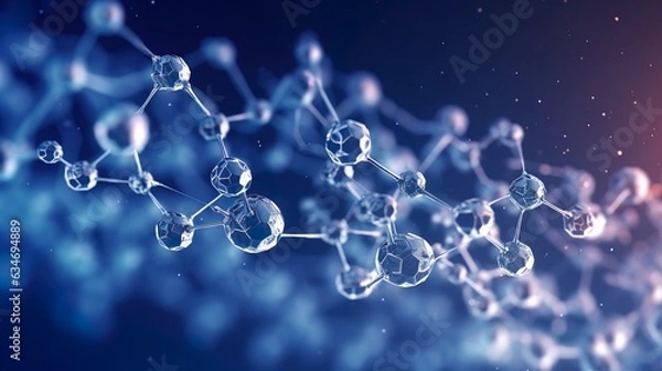 Obraz background with molecular structure