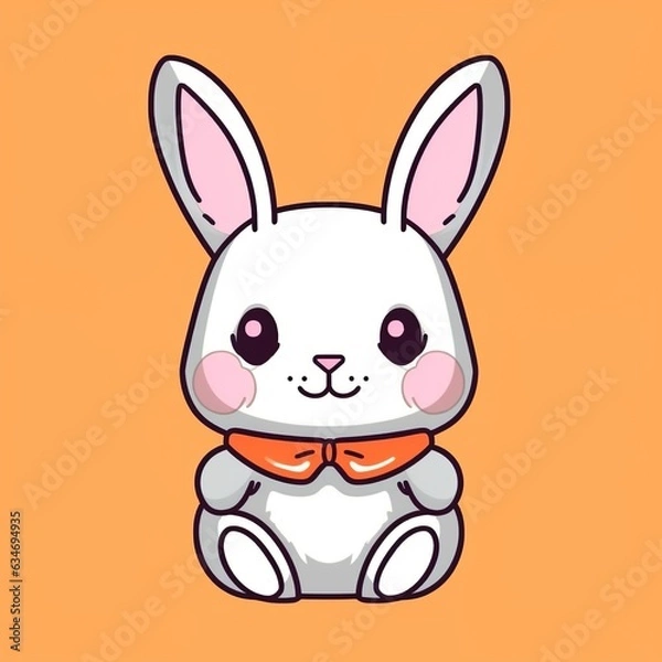 Obraz kawaii easter bunny