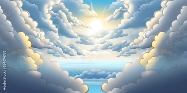 Obraz clouds and sun