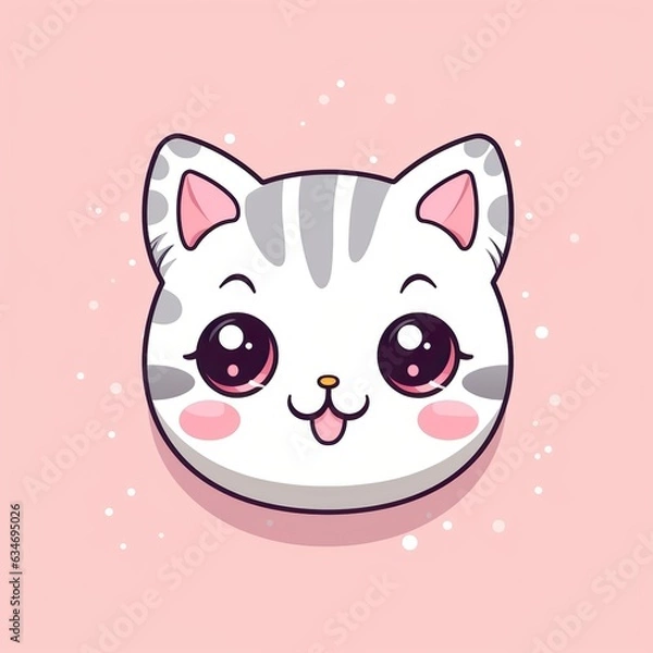 Obraz kawaii cute cat