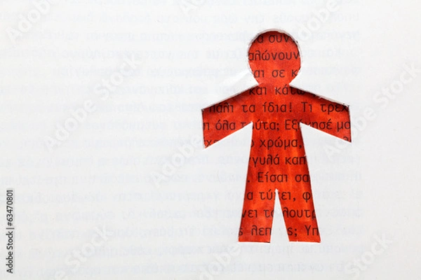 Obraz Paper doll people