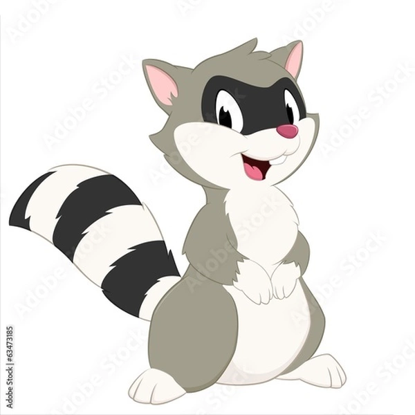 Obraz Cartoon Raccoon