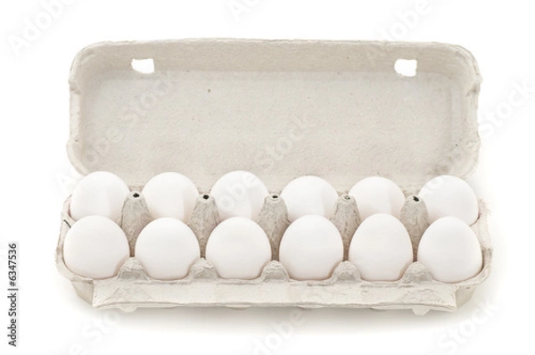 Obraz eggs isolated on white