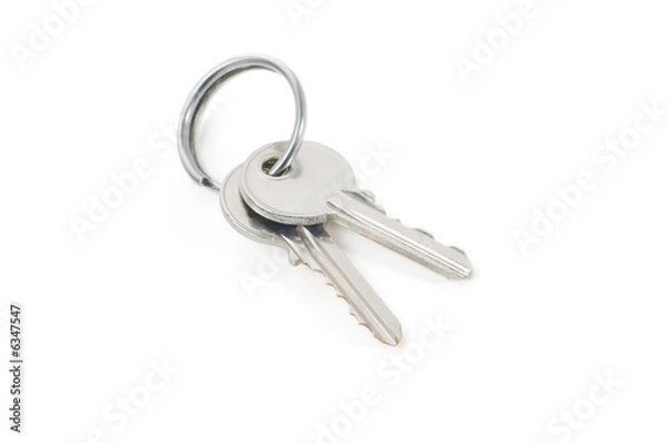 Obraz Keys isolated on a white