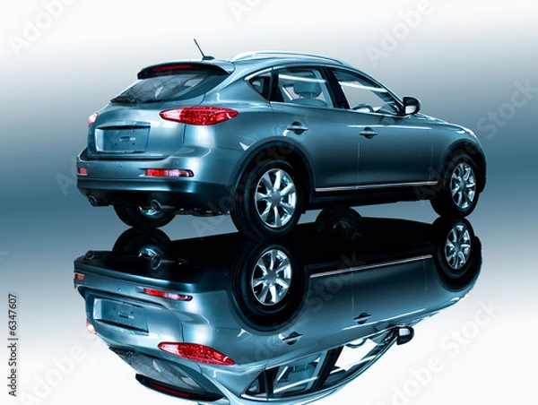 Obraz car on a mirror