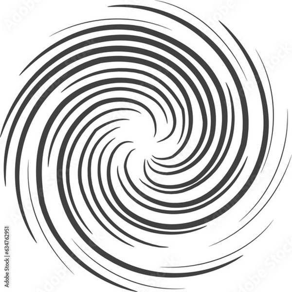 Obraz Abstract swirl set dynamic flow black white icon