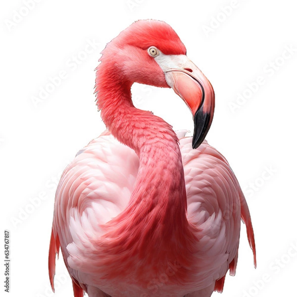 Fototapeta pink Flamingo isolated