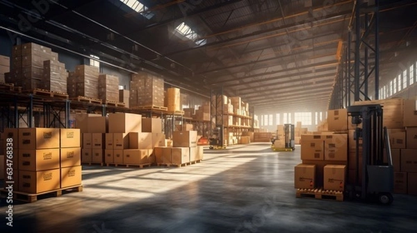 Obraz Lagerlogistik: Effektives Management im Lagerraum