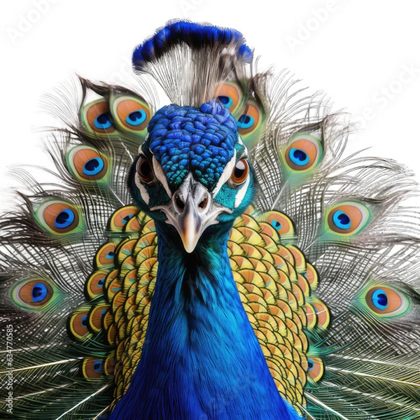 Fototapeta close up of a peacock