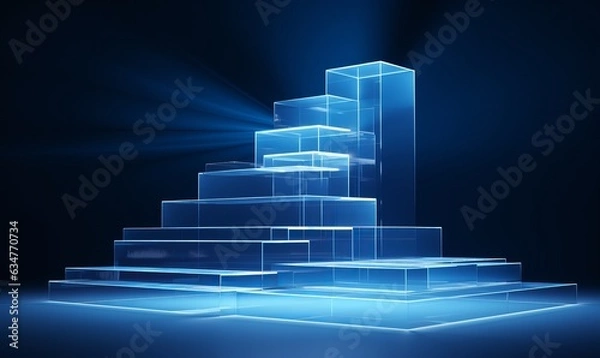 Fototapeta high performance roadmap stair steps