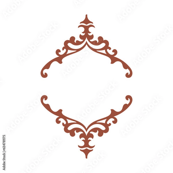 Obraz abstract floral frame