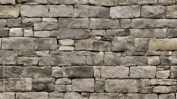 Fototapeta Seamless Castle Stone Wall texture for graphic design and object textures.