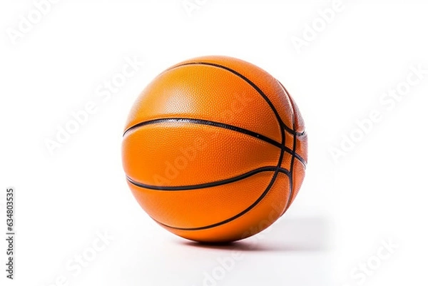 Fototapeta Basketball isolate on white background .Generative Ai.