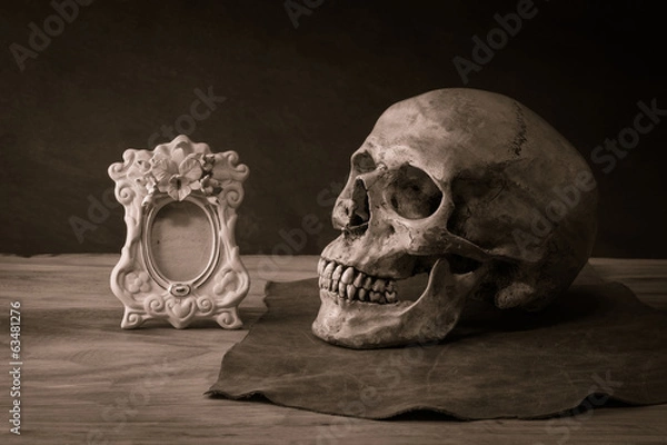 Fototapeta skull frame