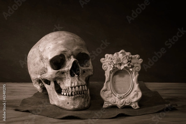 Fototapeta skull frame