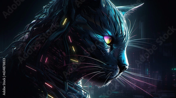 Obraz Futuristic Cat