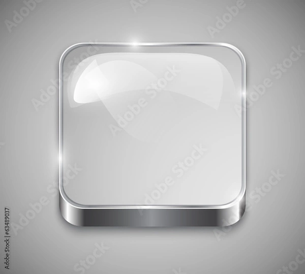 Fototapeta Glass button