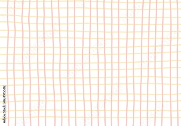 Fototapeta Pink and yellow strip grid with background 