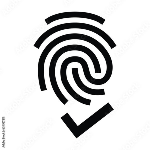 Fototapeta Thumb, print, accepted icon