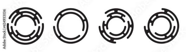 Fototapeta circle abstract modern liquid frame