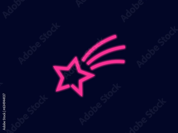 Fototapeta 流れ星ネオンサイン：D