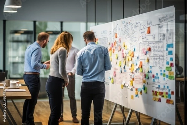 Obraz Business Team Collaborating And Problem Solving, Generative AI