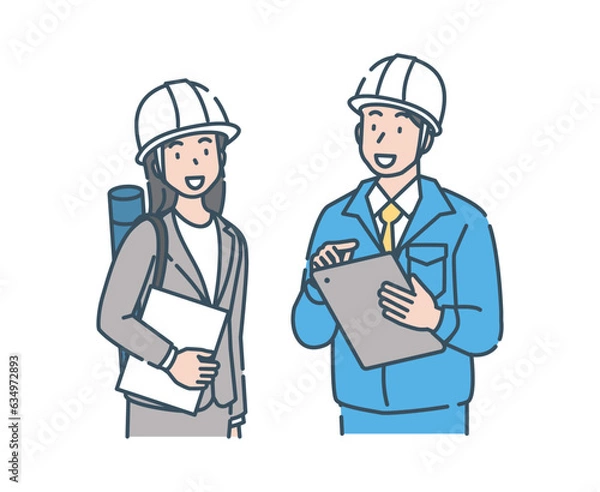 Fototapeta 建築士　ビルダー　ゼネコン