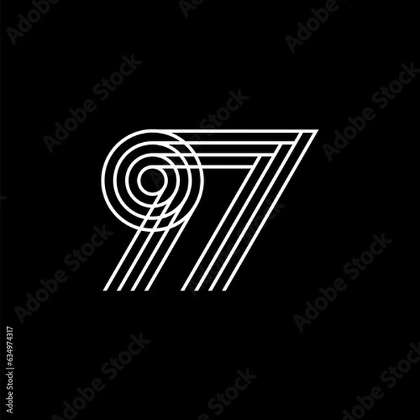 Fototapeta MONOGRAM 97 LOGO