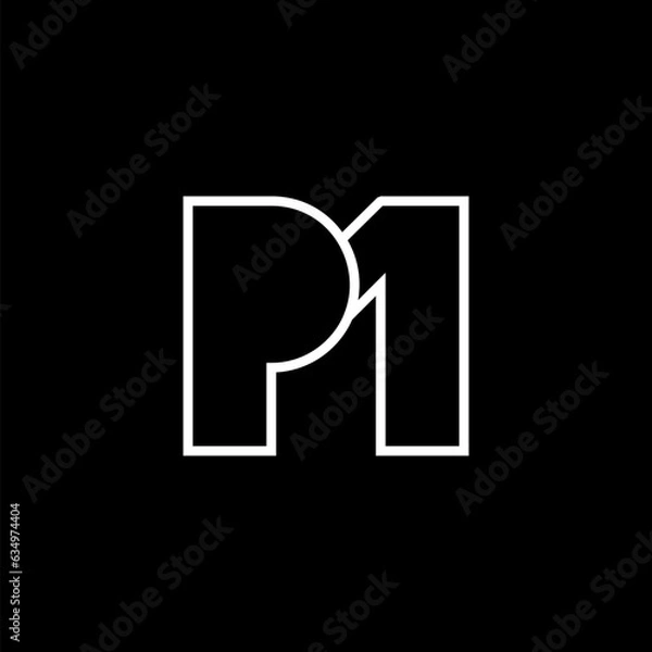 Fototapeta MONOGRAM PM LOGO
