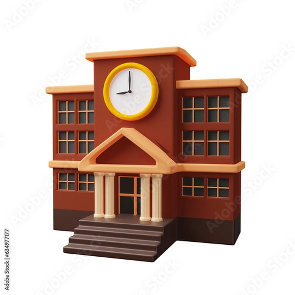 Obraz 3d School building